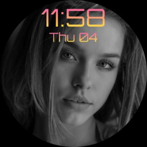 Future photo watch face layout