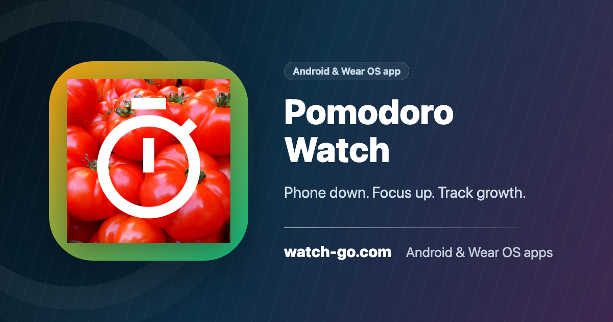 Pomodoro Watch :: watch-go.com